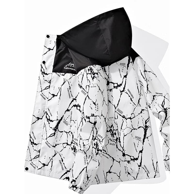 Primavera outono jaqueta masculina na moda All-Match camuflagem jaqueta masculina Casual fino solto com capuz vestido de