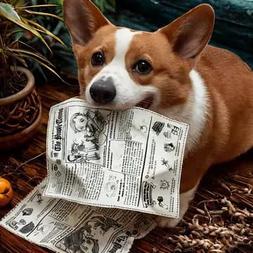 Brinquedo para cachorro simulação jornal som papel soando brinquedo para animais de estimação Molar resistente à mordida