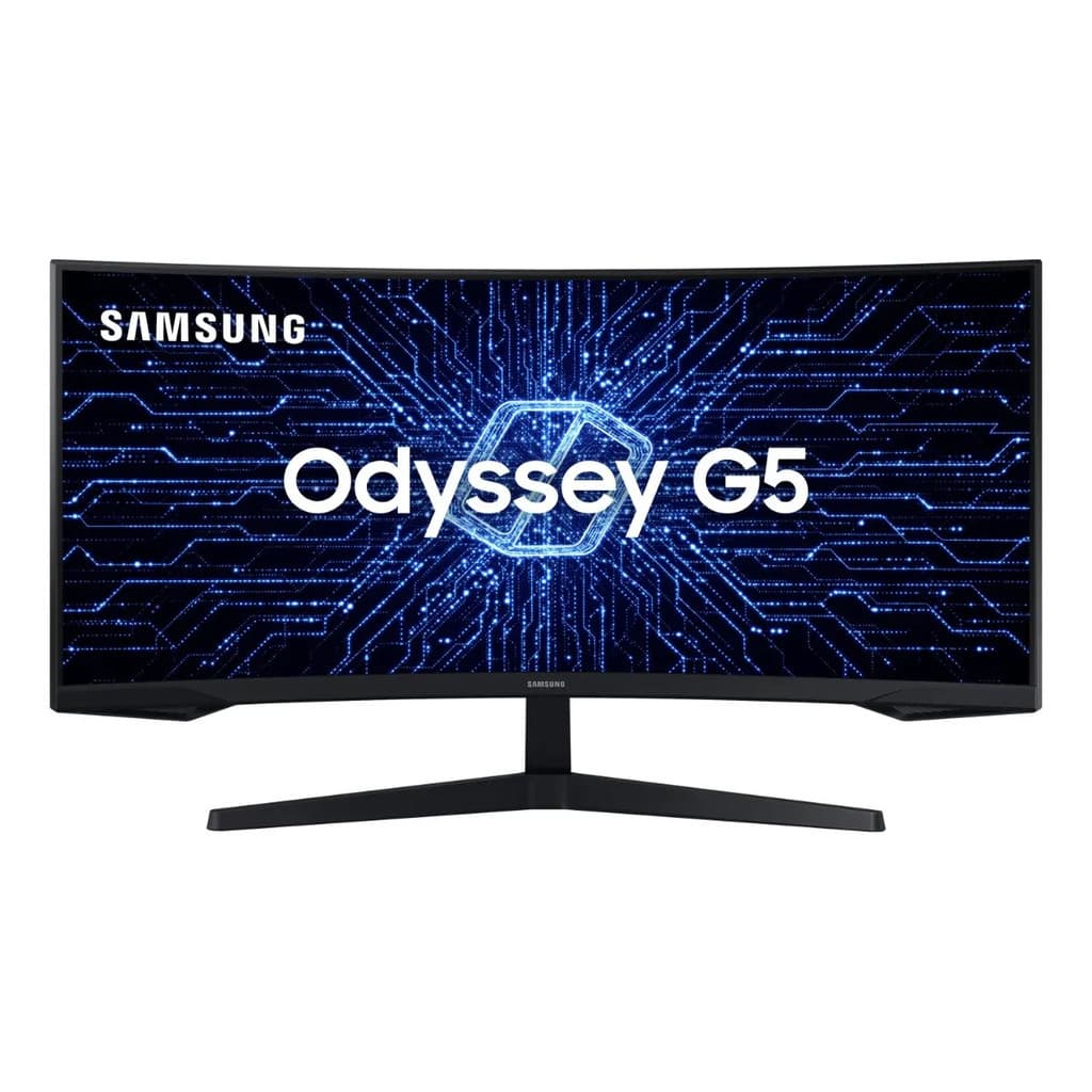 Monitor Gamer Curvo Samsung Odyssey 34  G5 165 Hz 1ms Ultrawide Preto (novo Com Caixa Aberta) 127/220v