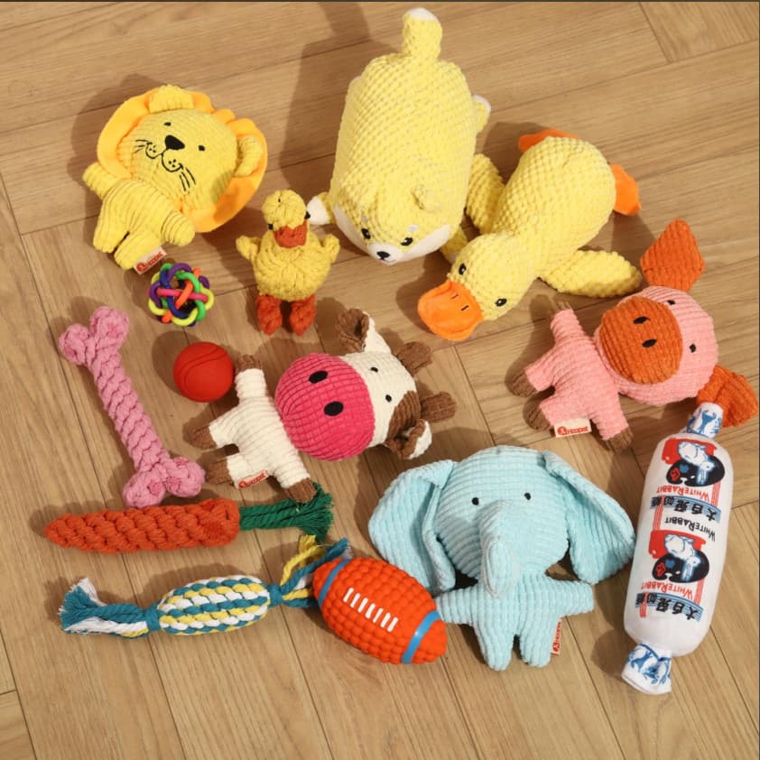 Brinquedo para cachorro voz Molar resistente à mordida auto-feliz tédio aliviando filhote de cachorro Bichon Teddy Corgi