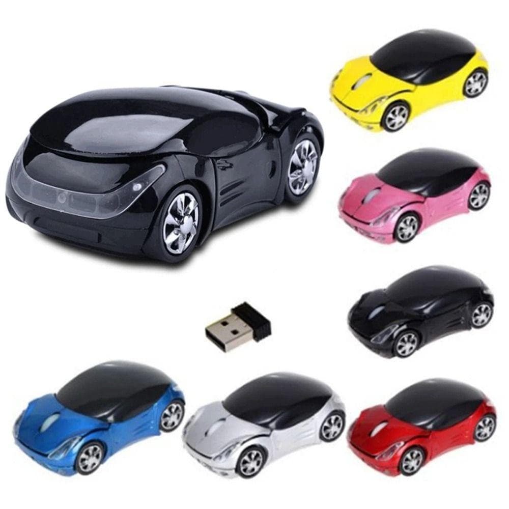 Rato  Sem Fio Moda Jogo Portátil Carro Esportivo 2.4GHz Computador