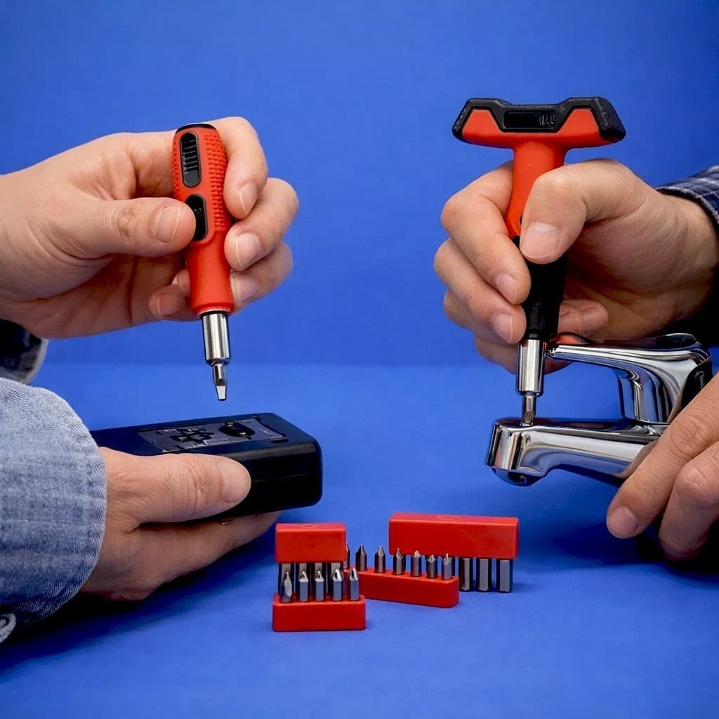 Jogo Chave Ponteiras Kit Completo Variado Estojo Organizado Manutenção Parafusos Ferramentas Inox