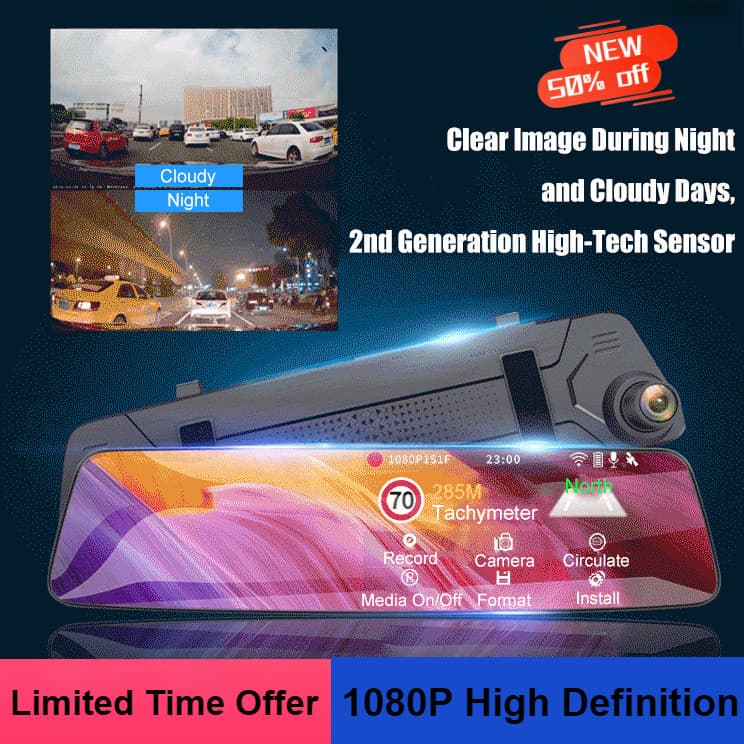 [Espelho Anti-Reflexo] Ultra Thin HD Car Recording Camera / Câmera de Visão Traseira / Gravador para Carro