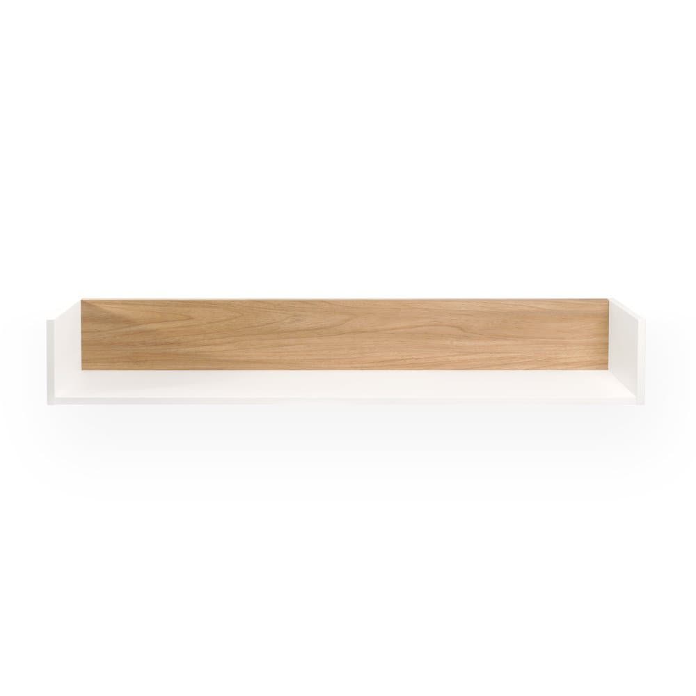 Prateleira de Parede Luna MDF Suporte Invisível para Quarto Sala Escritório - 120x18cm