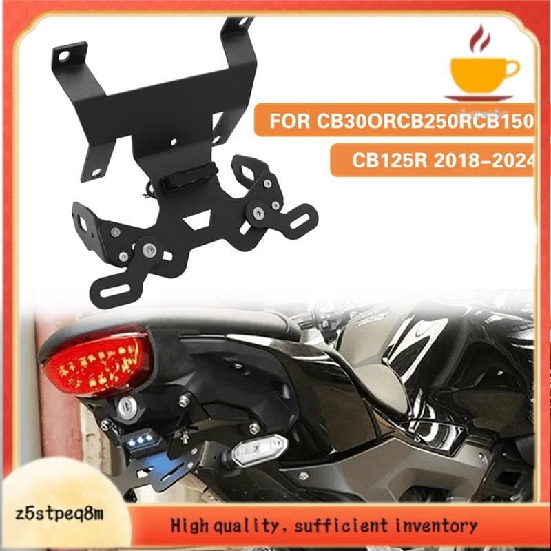 Quadro De Suporte De Placa De Licença Com Luz LED Embutida Para CB125R CB150R CB250R CB300R 2018-2024 Acessórios De Moto