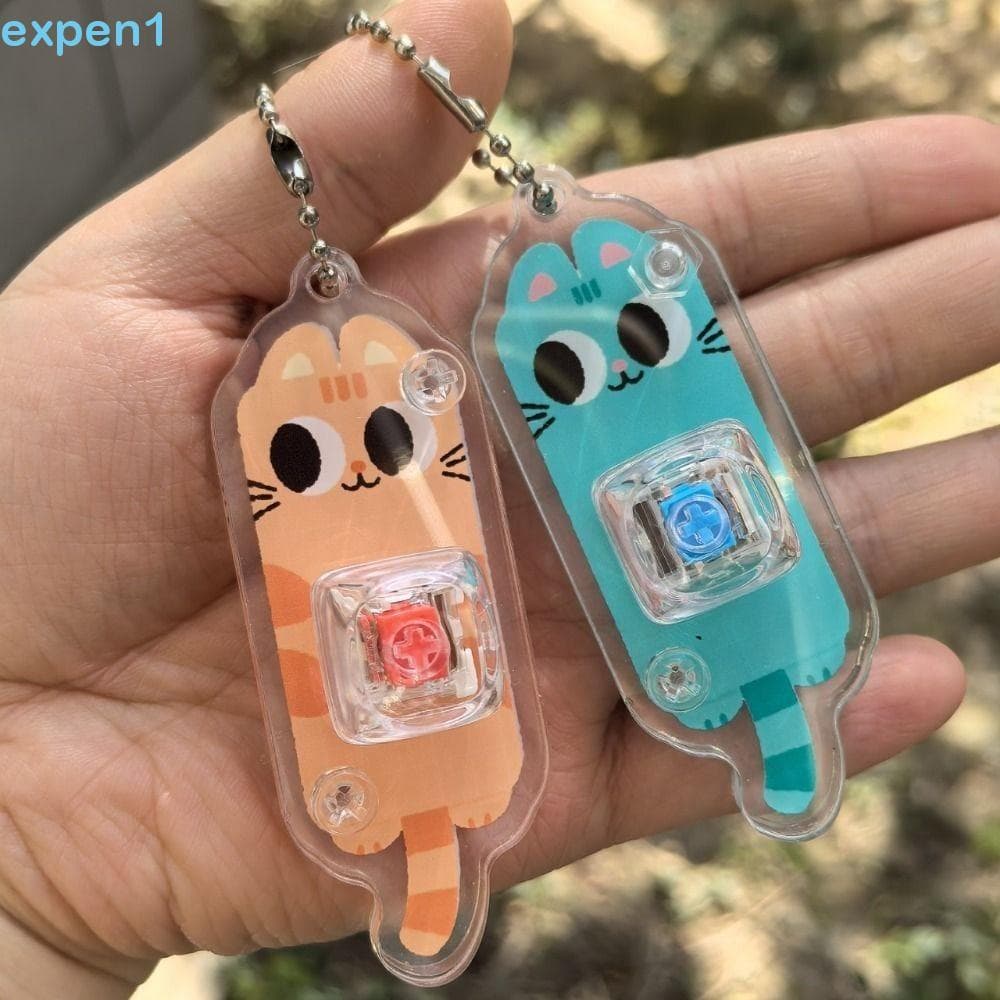 EXPEN Chaveiro Brinquedo Fidget , Botões Mecânicos Bonitos De Teclado Mecânico , De Botão Tátil