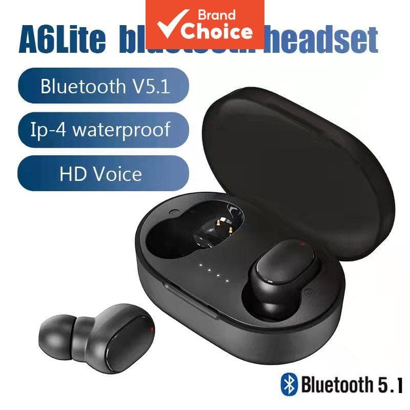 Fone de Ouvido A6S TWS, Sem Fio, Fones Bluetooth Esportivos, Estéreo, Fone Bluetooth para Esportes e Treinos, Compatível
