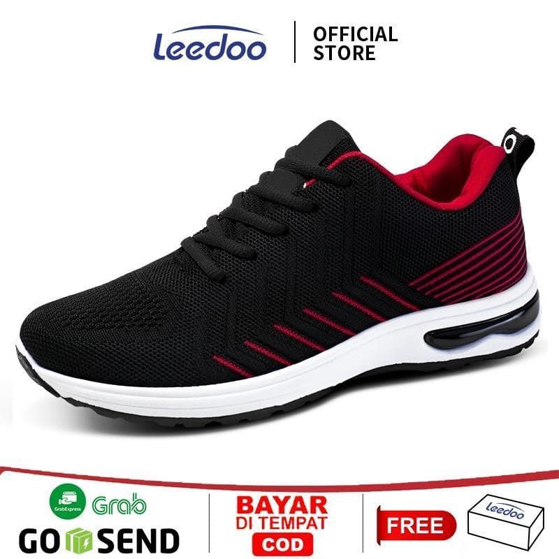 Leedoo Tênis Esportivo Casual Masculino , Confortáveis , Calçados Esportivos , Preto MR506