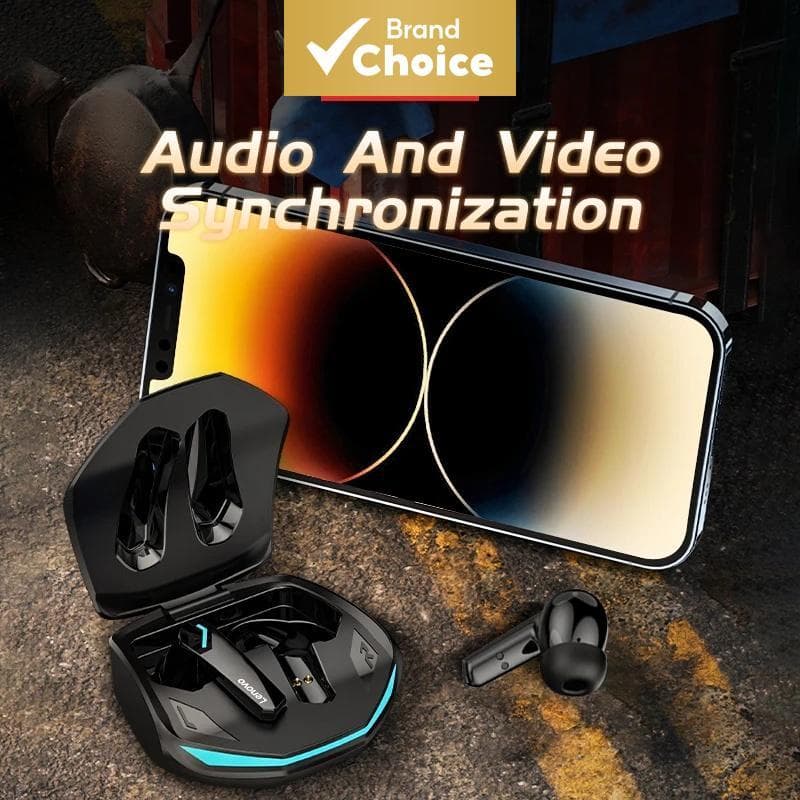 Fones de Ouvido Lenovo GM2 Pro sem Fio Bluetooth V5.3 para Jogos, Fones de Ouvido com Baixa Latência, Fones