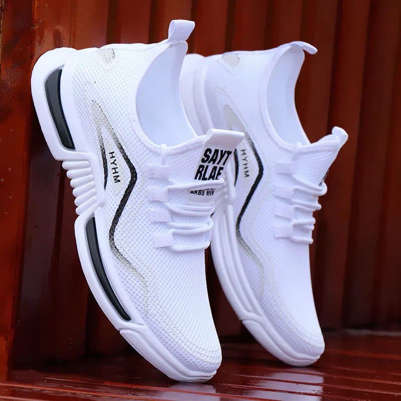 Tênis masculino novo, tênis esportivo para corrida, resistente ao desgaste, leve e respirável CQ7X