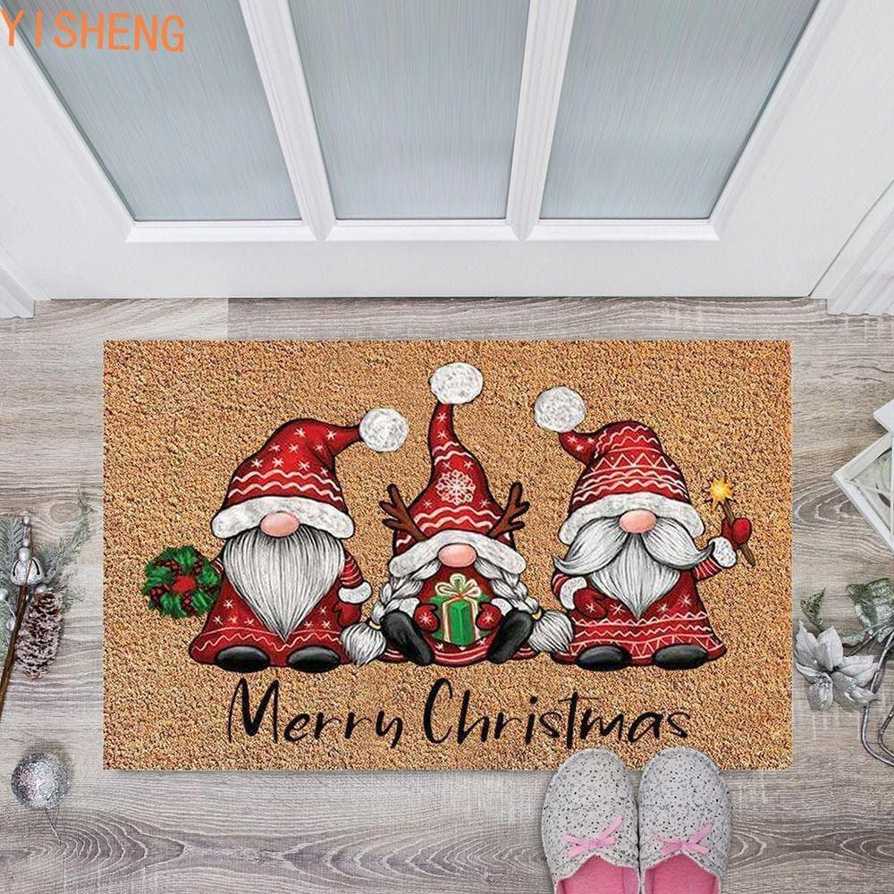 YISHENG Tapete De Corredor Gnome Antiderrapante Banheiro Tapetes De Cozinha Decoração De Casa Sala De Estar Quarto