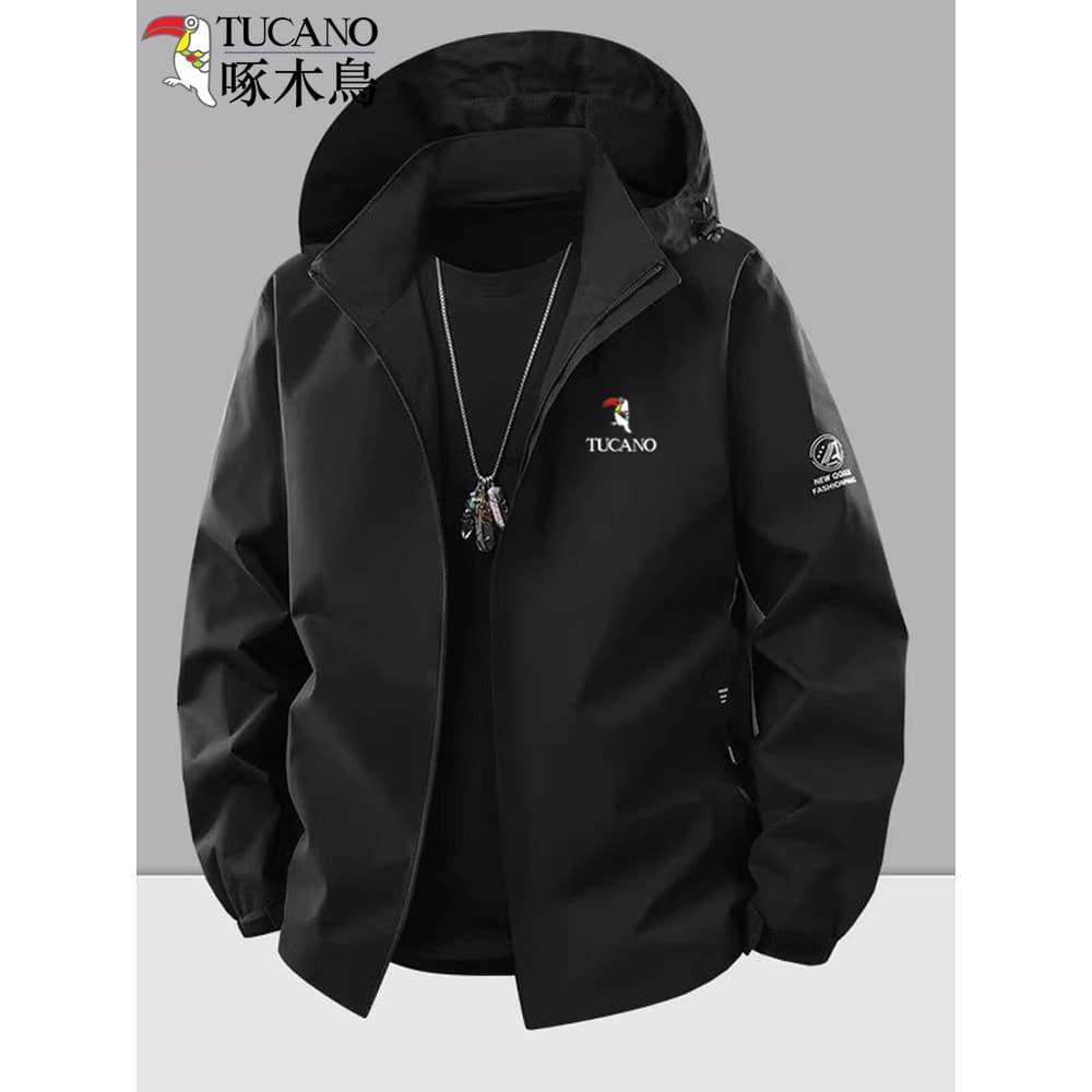 Woodpecker jaqueta masculina 2025 primavera outono novo topo solto tamanho grande jaqueta ao ar livre Casual jaqueta sup