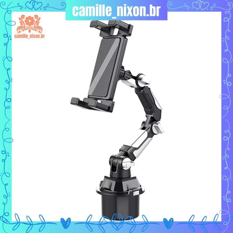 Suporte De Copo De Água Para Carro , Ajustável Telefone , Localização De Junta Longa Celular , Tablet , Computador , Mon