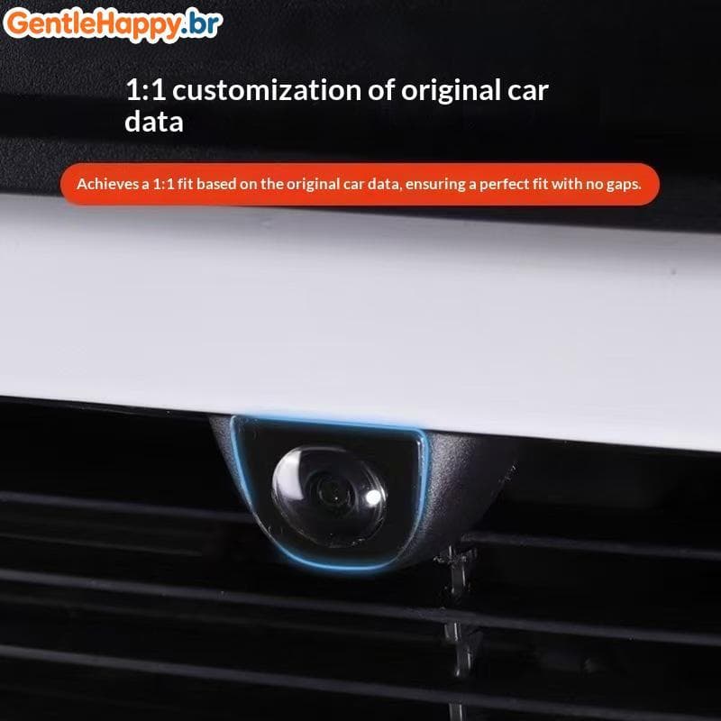 GentleHappy Capa Protetora Da Lente Câmera Dianteira E Traseira Do Carro , Proteção De Encaixe Antiarranhões , À Prova D