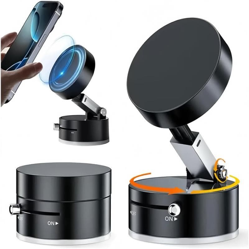 360 °Suporte Magnético Forte para Carro ，Ajuste Retrátil e Dobrável, Adsorção Forte Universal para Todos Celulares​