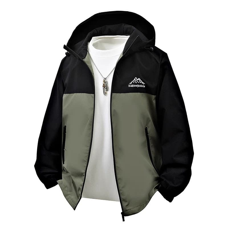 Primavera outono jaqueta masculina na moda All-Match jaqueta masculina Casual moda com capuz jaqueta fina solta jaqueta 