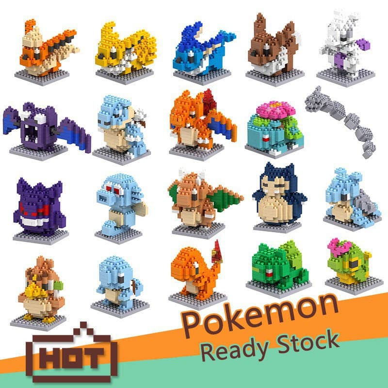 20 tipos/LEGO Pokémon/mini blocos de montar YYK1