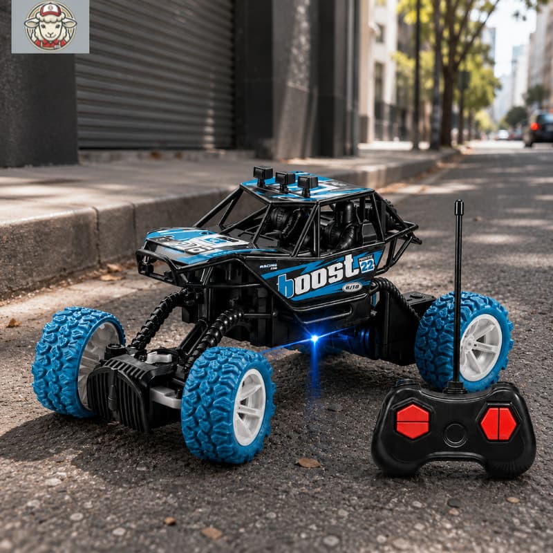 Carrinho de Controle Remoto Brinquedo com Led Super Carrinho 4X4 Duas Cores