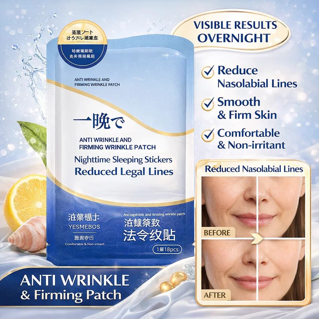 [Pele Suave e Hidratada] Máscara Facial/Adesivo/Anti-Rugas/Adesivo Nasolabial/Tratamento Anti-Idade