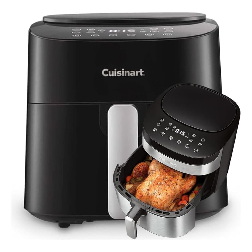 Fritadeira Elétrica Air Fryer Digital Sem Óleo Cor Preta 4,2 Litros Cuisinart