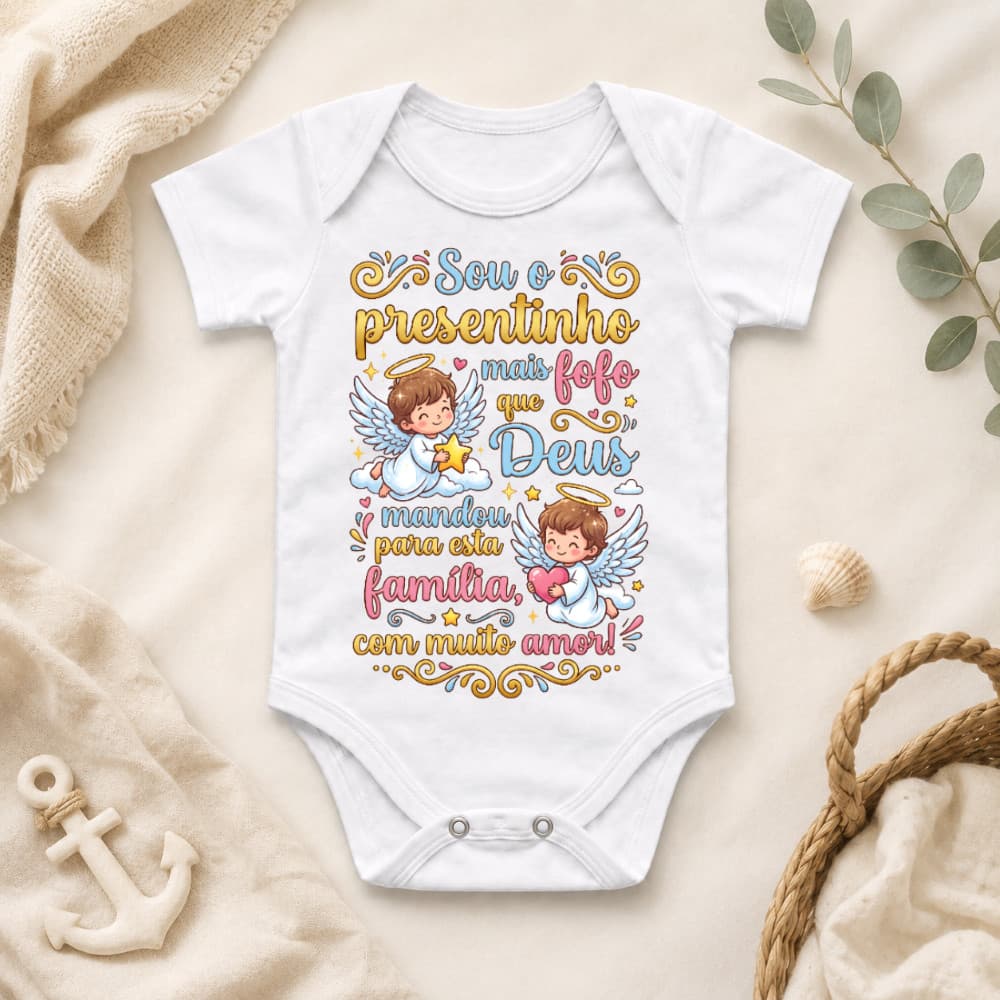 Body Bebê Infantil Personalizado Menino Menina Roupa Bebê Unissex Sou o Presentinho