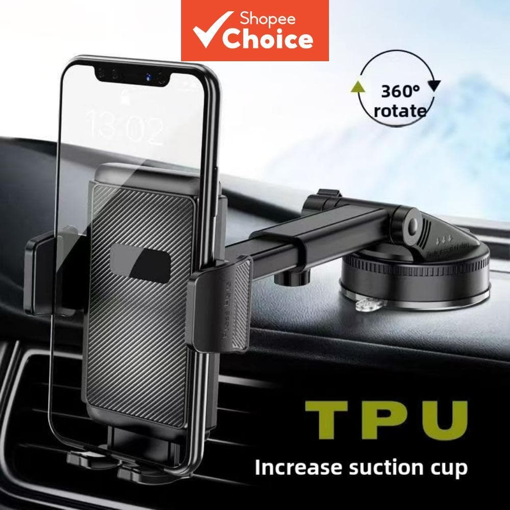 Suporte Universal de Sucção para Carro, 360° Suporte de Ventosa para Painel de Carro, Suporte para Smartphones