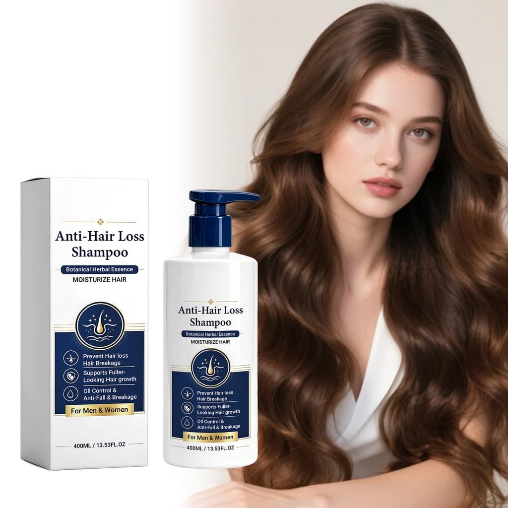 Shampoo Hidratante Com Essência Botânica De Ervas , Fórmula De Limpeza Suave Para Uso Diário , 400ml