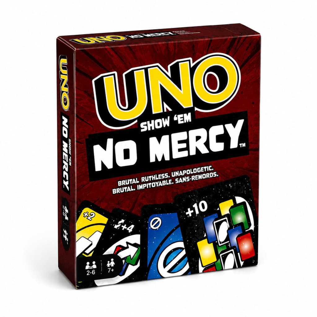 Uno No Mercy Jogo Competitivo 168 Cartas Família Amigos