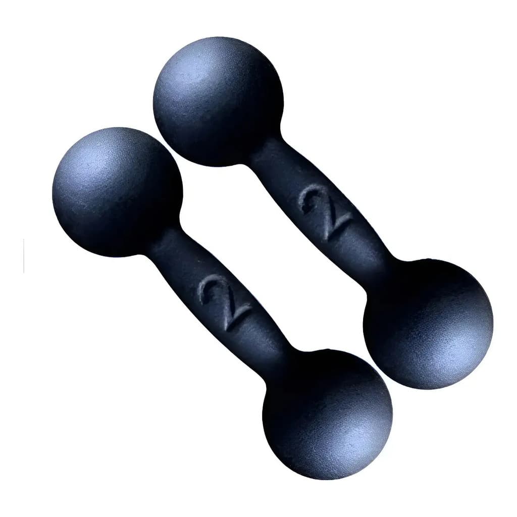 Halteres 2 Kg Ferro Peso 2 Kg Cada Academia Fitness Pro