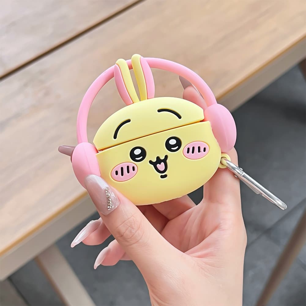1 peça de fones de ouvido estilo Usaki Airpods capa de fone de ouvido, linda capa de fone de ouvido Bluetooth sem fio, a