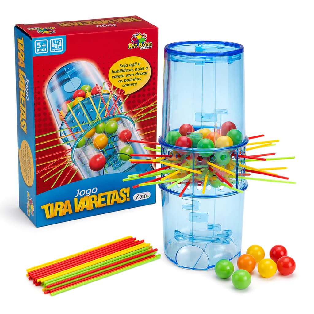 Jogo De Tabuleiro Tira Varetas Original Brinquedo Infantil Pega Vareta Coordenação Motora Família