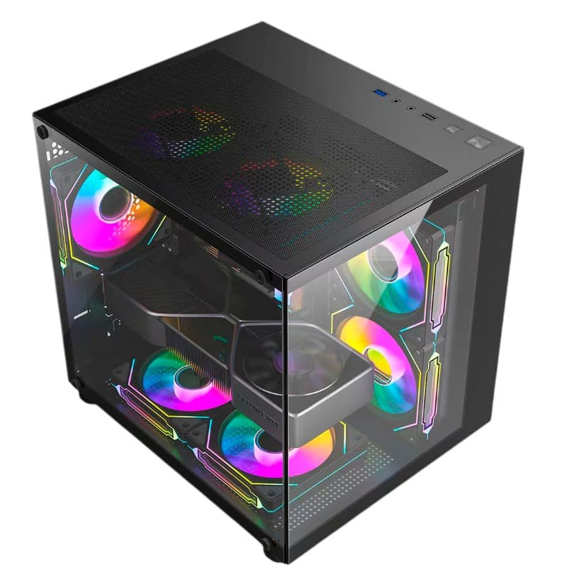 COMPUTADOR CPU GAMER  RYZEN 5 2400G/ B450/ 1X 16GB DDR4/ 512GB NVME/ 500W 80PLUS/ RX 6500XT/ WIFI/ GB 1796 - PRETO