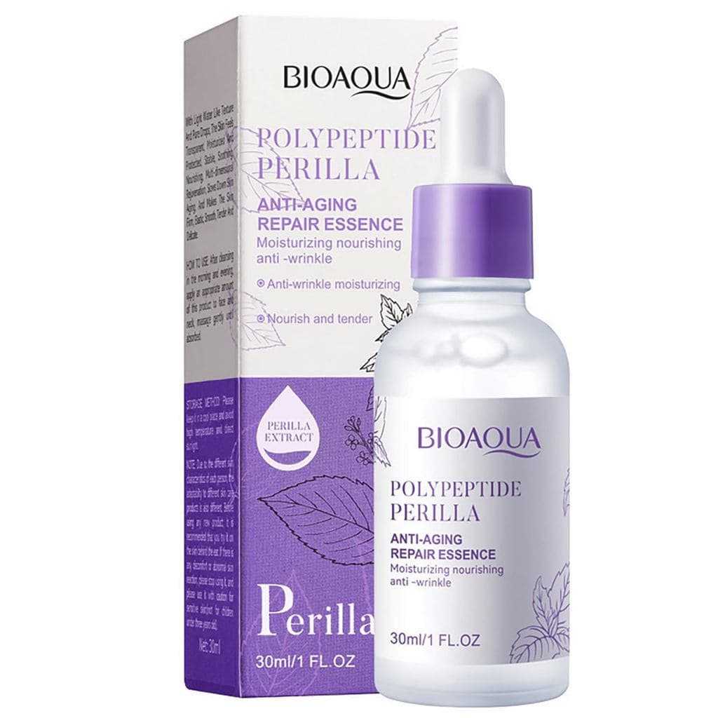 BIOAQUA Sérum Facial Anti-Idade com Polipeptídeos e Perilla, Hidratante, Nutritivo, Anti-Rugas, Cuidado Facial 3
