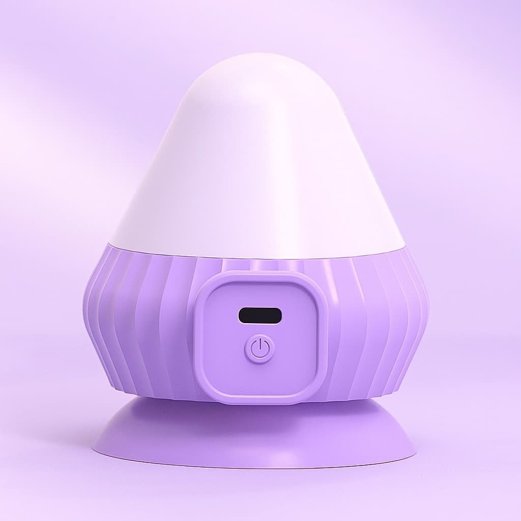 Massageador Elétrico Recarregável Bivolt USB C/ Ventosa 81x72mm – Alívio Muscular e BemEstar P.HQ