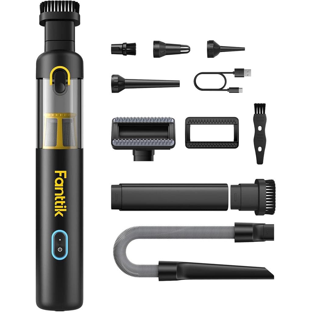Aspirador de pó para carro Fanttik Slim V8 APEX, aspirador portátil sem fio 4 em 1 com potência de sucção de 19000pa, ca