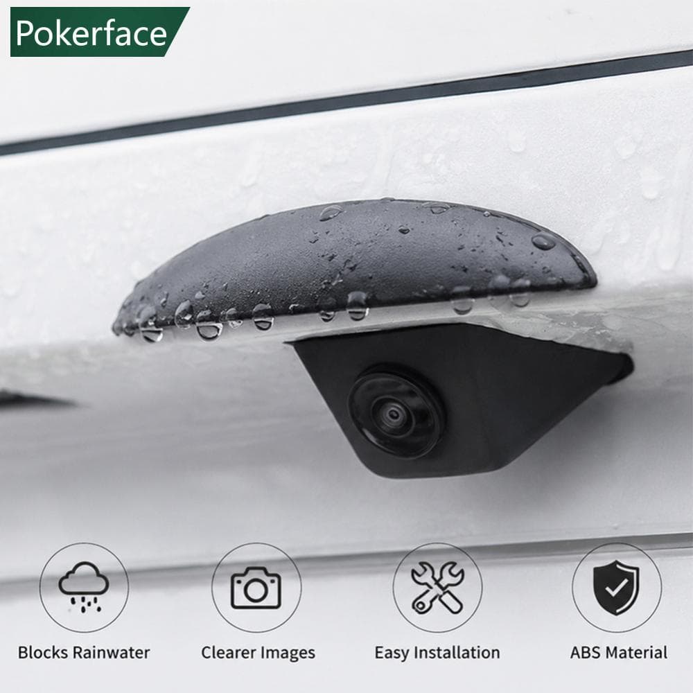 POKERFACE Capa De Chuva Para Câmera Traseira Montada Em Carro Proteção À Prova D'água De Automóvel Protetor De Contra Ac