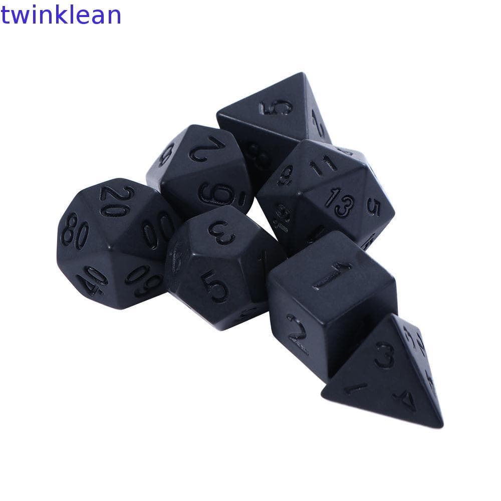 Conjunto De Dados De RPG Preto , Jogos De Tabuleiro , Festa Em Família , Brinquedos , Jogo De Dramatização , Poliédricos