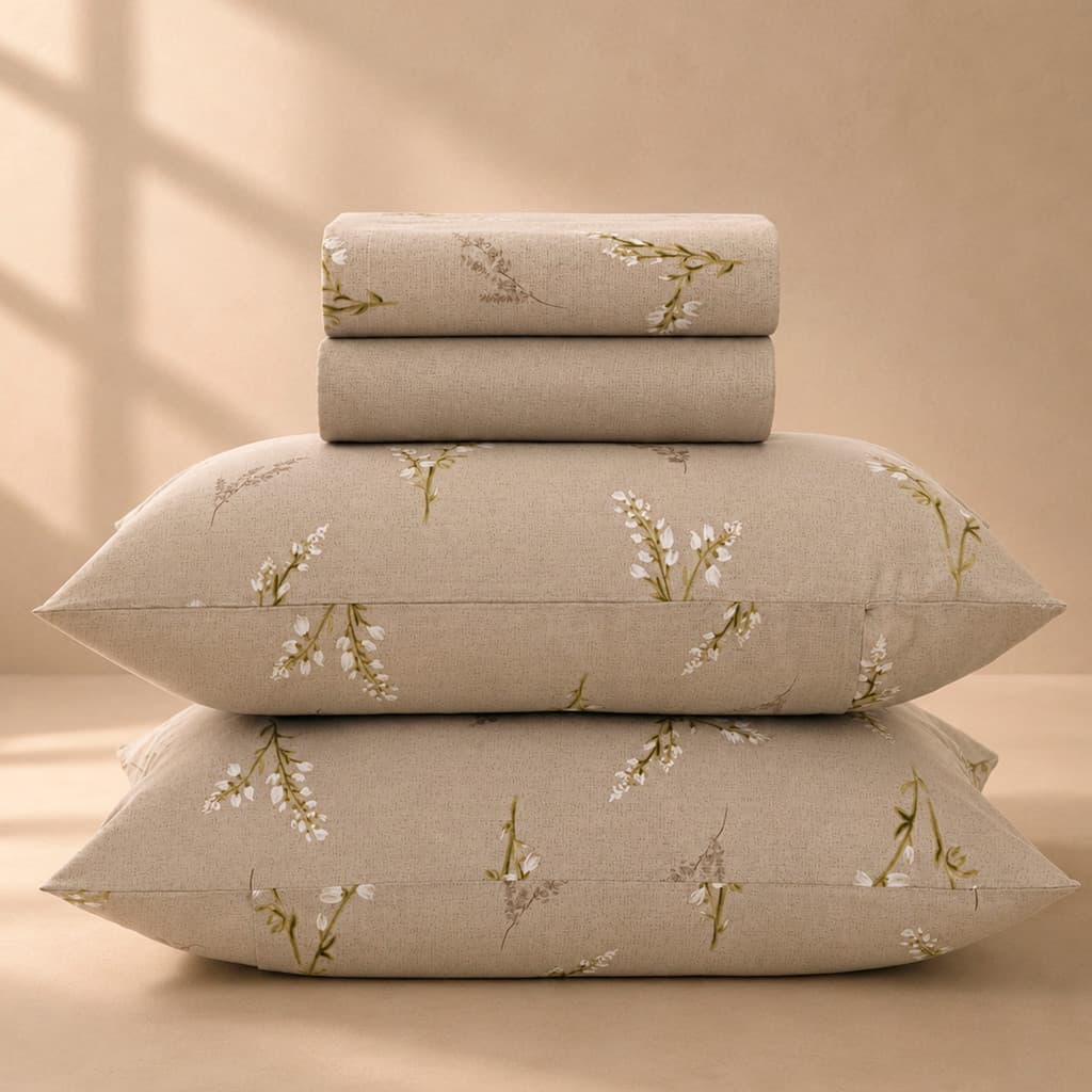Jogo de Lençol Cama Casal Karsten Percal Importado 100% Algodão Estampado 4 Peças
