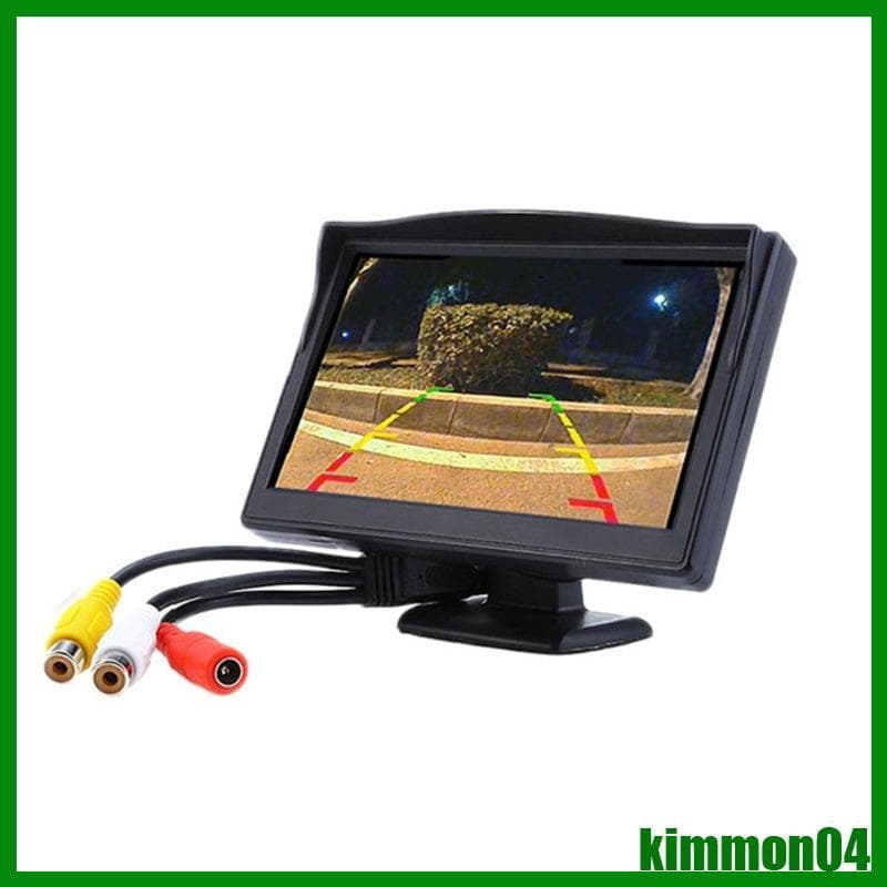 kim 5 in Monitor De Visão Traseira Do Carro Com Duas Entradas De Vídeo Para Uso Na Câmera