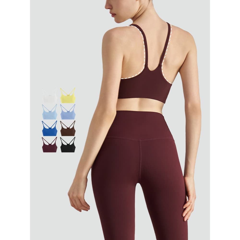 SLIMMO Roupa íntima esportiva feminina, à prova de choque, Anti-flacidez, corrida, Fitness, Pilates, costas bonitas, col