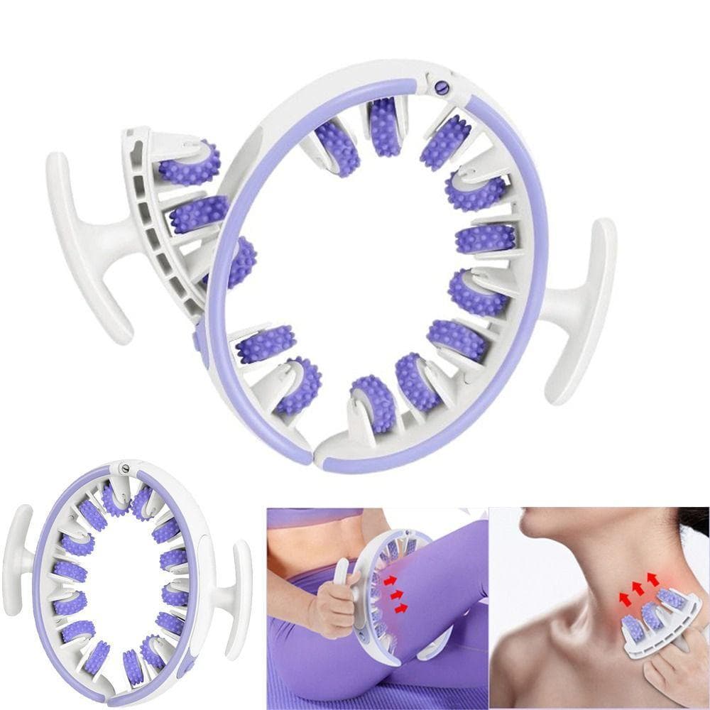 Massageador De Pernas Anelar , Multifuncional 360 ° Enrole O Rolo De Massagem Manual , Ferramenta Massageadora Muscular 