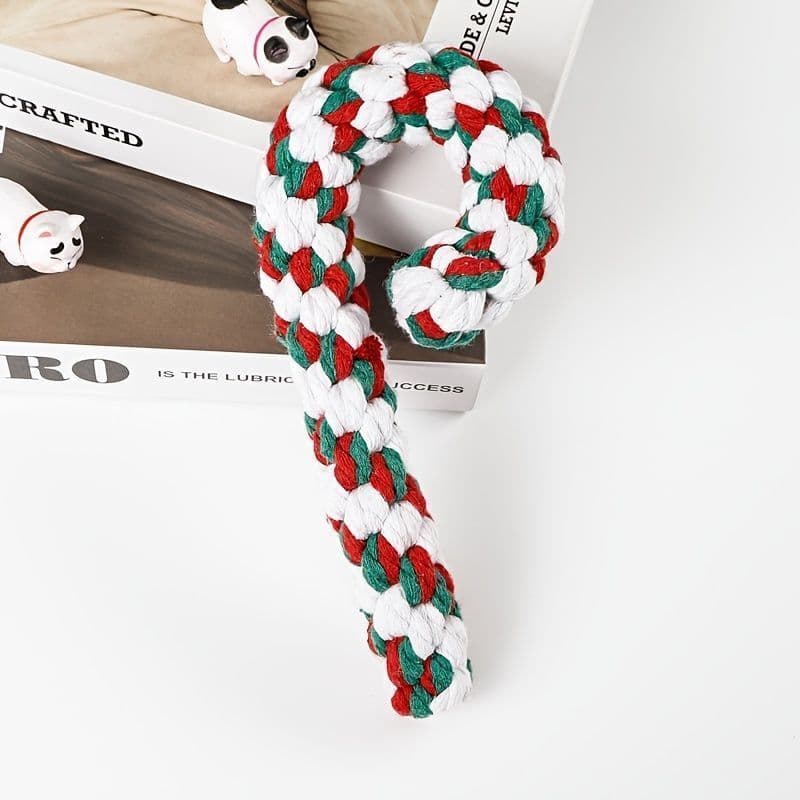 Brinquedo para cachorro, brinquedo para animais de estimação, corda de algodão Molar, Shiba Inu, nó de limpeza de dentes