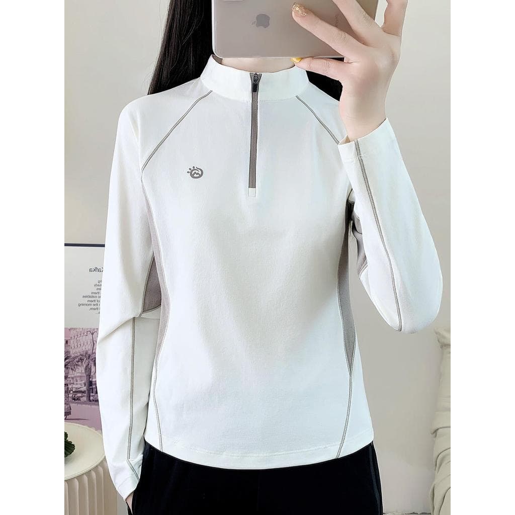 7A protetor solar antibacteriano roupas de secagem rápida feminino respirável Fitness correndo topo 2026 roupas esportiv