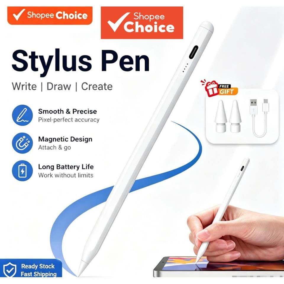 Caneta Stylus Universal Touch Screen para Android e iOS, compatível com Xiaomi, Huawei, Honor, celulares e tablets