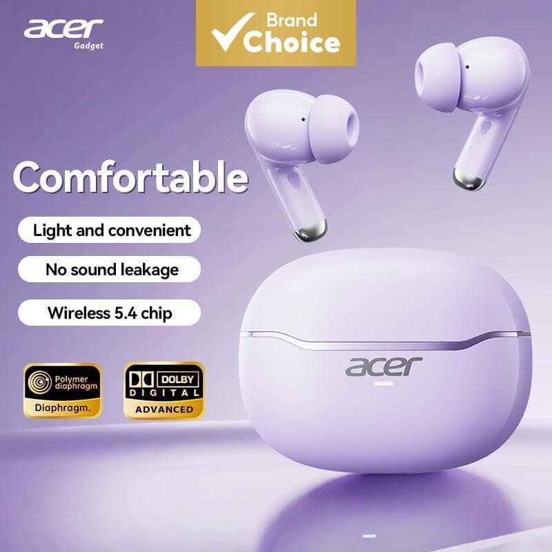 Fones de ouvido Acer OHR623, fone de ouvido sem fio, fones de ouvido bluetooth com microfone, fones de ouvido tipo C,