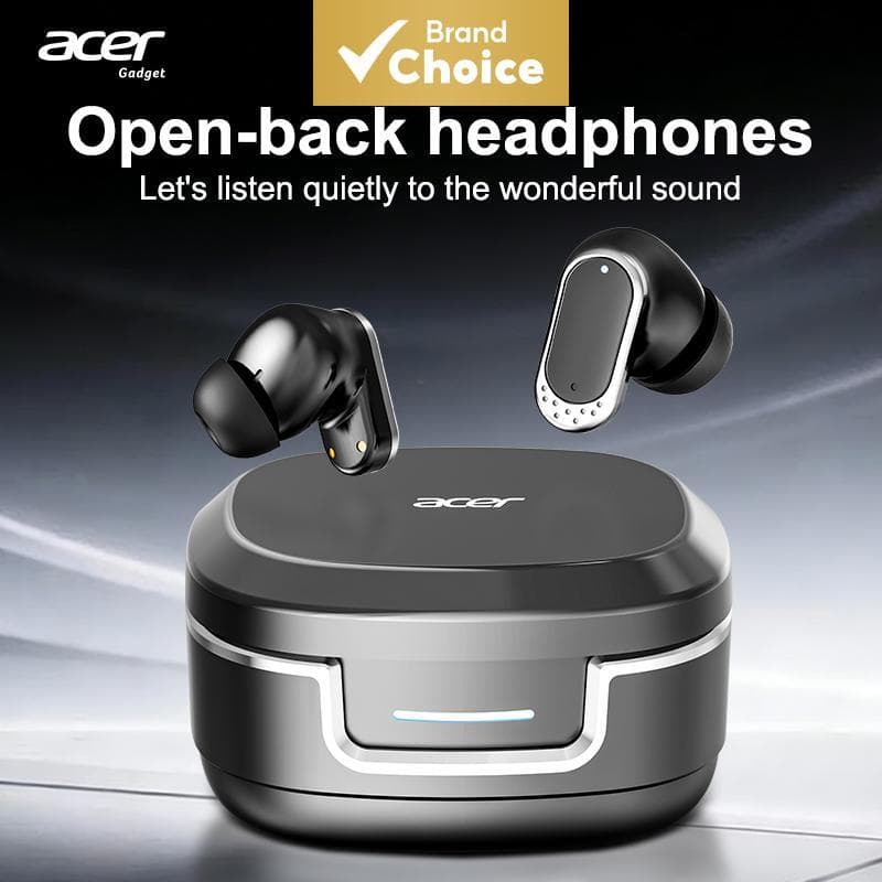 Fones de ouvido Acer OHR751, fone de ouvido com microfone tipo C, fones de ouvido sem fio, fones de ouvido Bluetooth