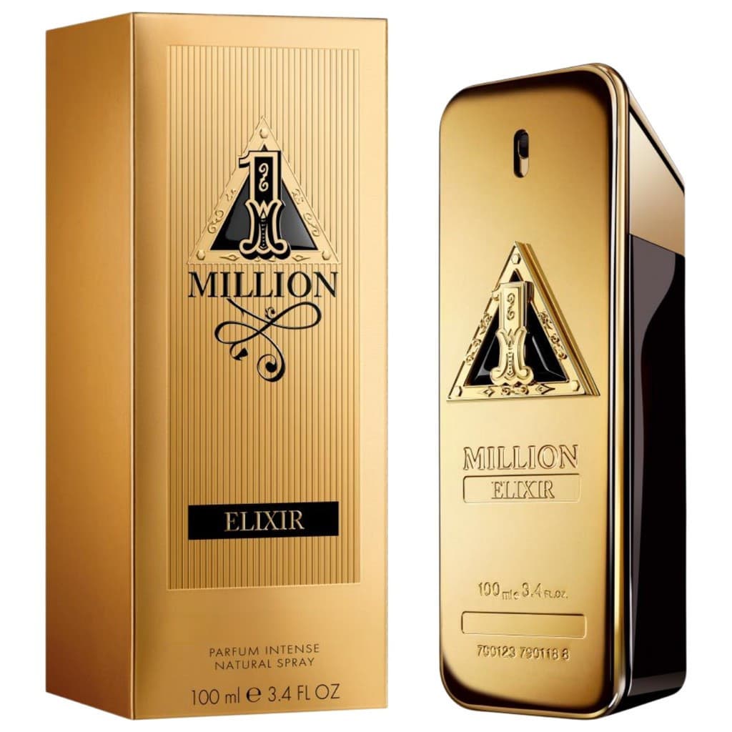 Perfume importado Masculino 1 Million Elixir Baunilha Body Splash Longa Duração 100ml Fragrância Frutal