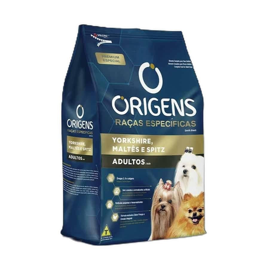 Origens Racas Adulto York/Maltes/Spitz 3Kg