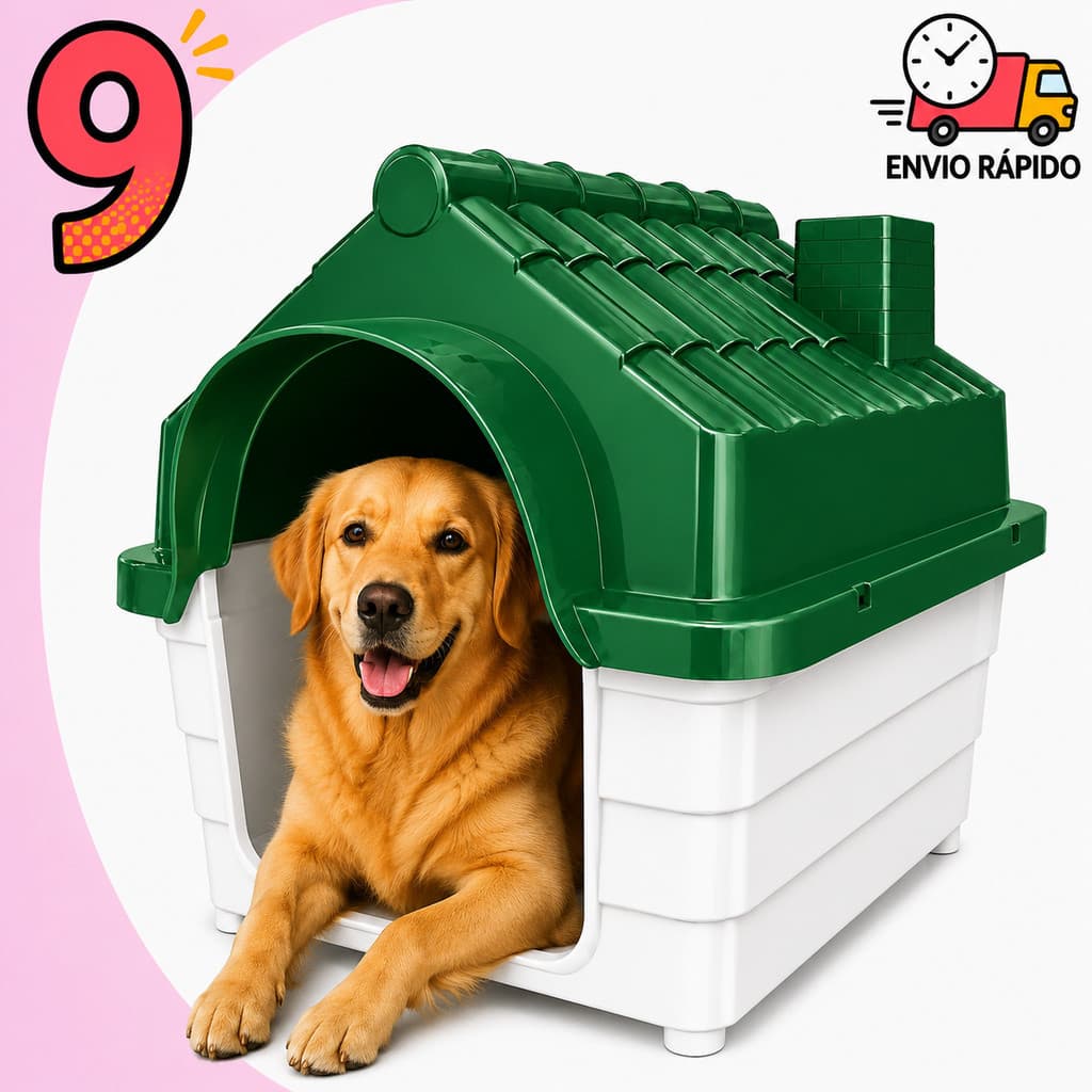 Casinha de Cachorro N 9 Para Cachorro Grande Porte Desmontável Resistente e Segura