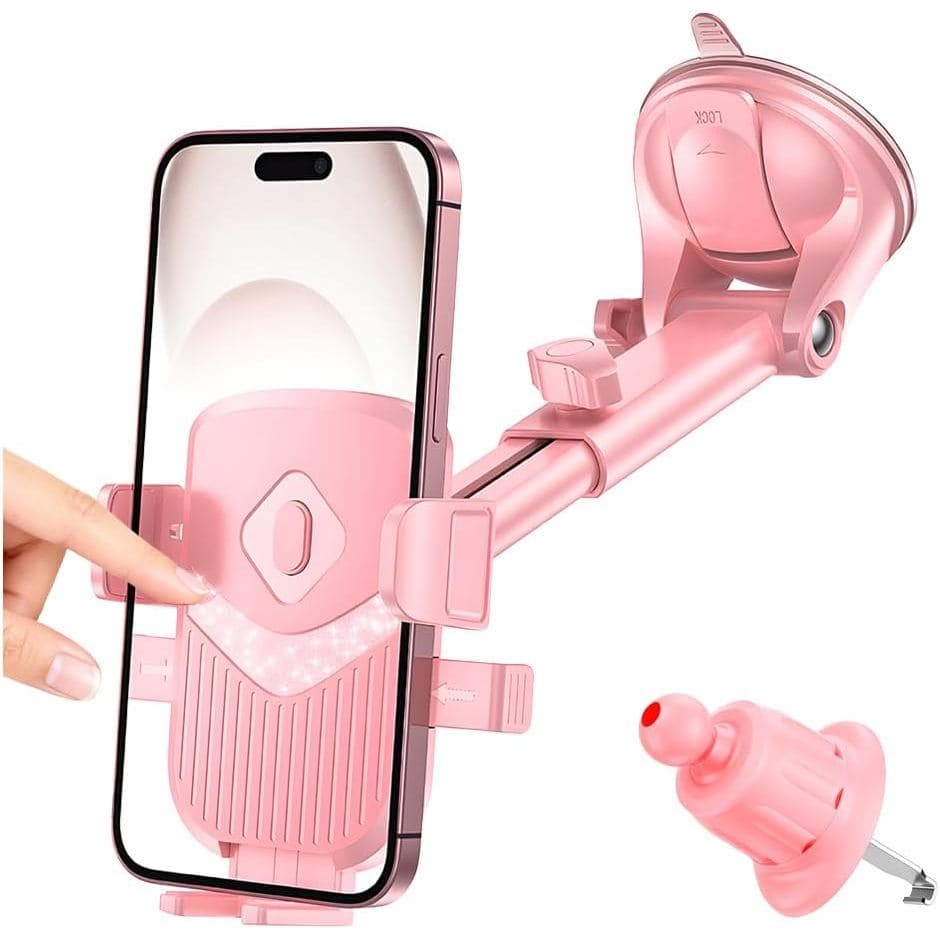 Suporte para Telefone de Carro, 360 °   Suporte para Smartphone com Ventosa de Forte Sucção para Painel e Saída de Ar, S
